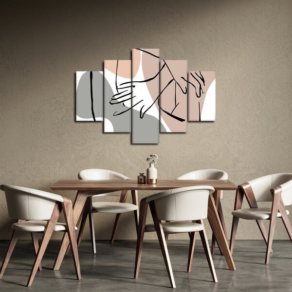 Kép - Női test vonal művészet N⁰2 (150x105 cm)