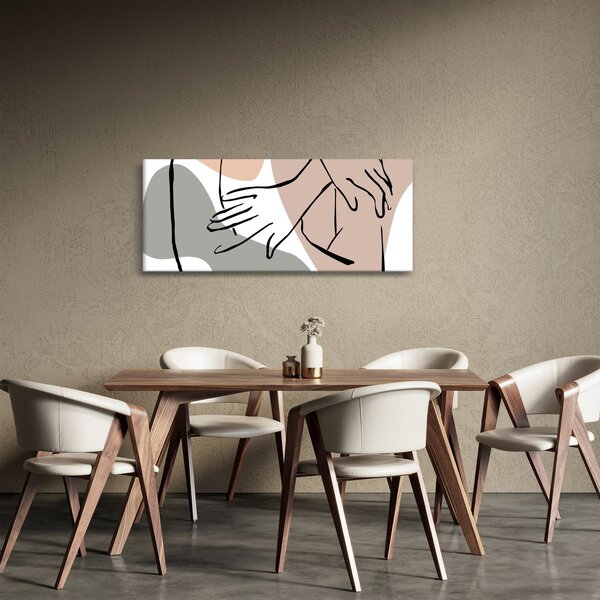 Kép - Női test vonal művészet N⁰2 (120x50 cm)