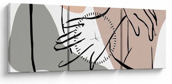 Kép - Női test vonal művészet N⁰2 (órával) (90x30 cm)