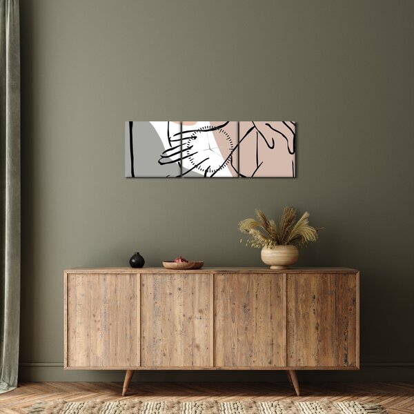 Kép - Női test vonal művészet N⁰2 (órával) (90x30 cm)