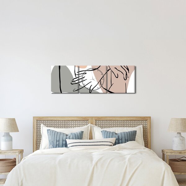 Kép - Női test vonal művészet N⁰2 (órával) (90x30 cm)