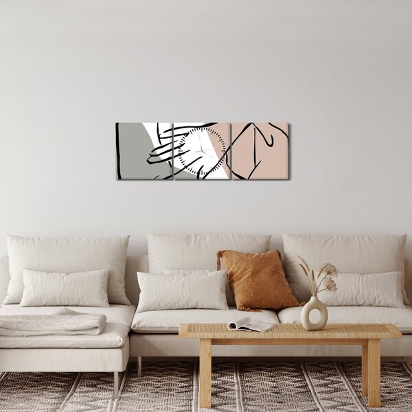 Kép - Női test vonal művészet N⁰2 (órával) (90x30 cm)