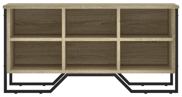 Sonoma tölgy színű szerelt fa cipőszekrény 90 x 38 x 45,5 cm