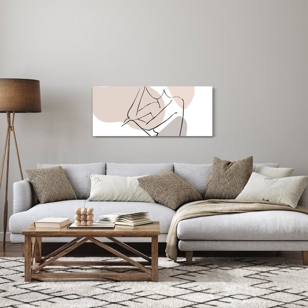 Kép - Női test vonal művészet N⁰1 (120x50 cm)