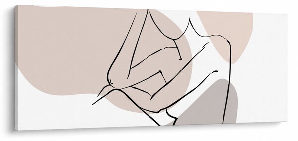 Kép - Női test vonal művészet N⁰1 (120x50 cm)