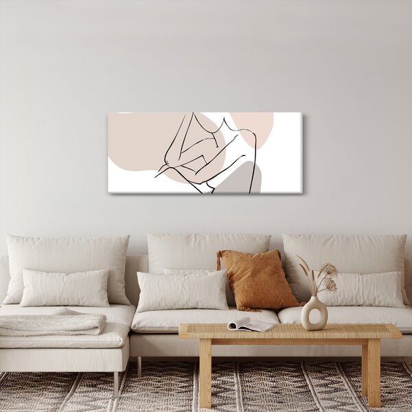 Kép - Női test vonal művészet N⁰1 (120x50 cm)