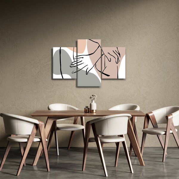 Kép - Női test vonal művészet N⁰2 (90x60 cm)