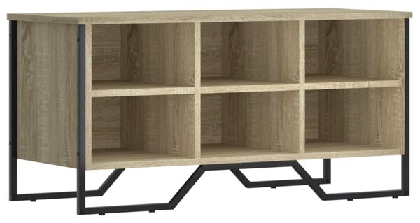 Sonoma tölgy színű szerelt fa cipőszekrény 90 x 38 x 45,5 cm