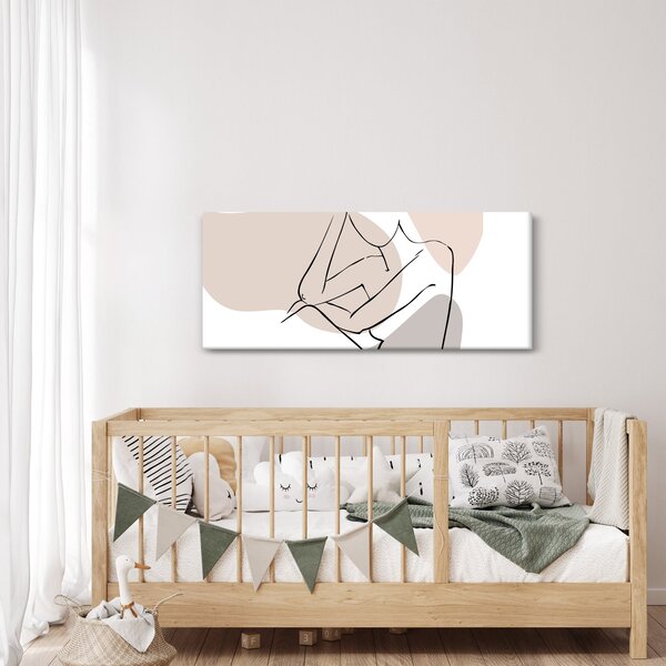 Kép - Női test vonal művészet N⁰1 (120x50 cm)