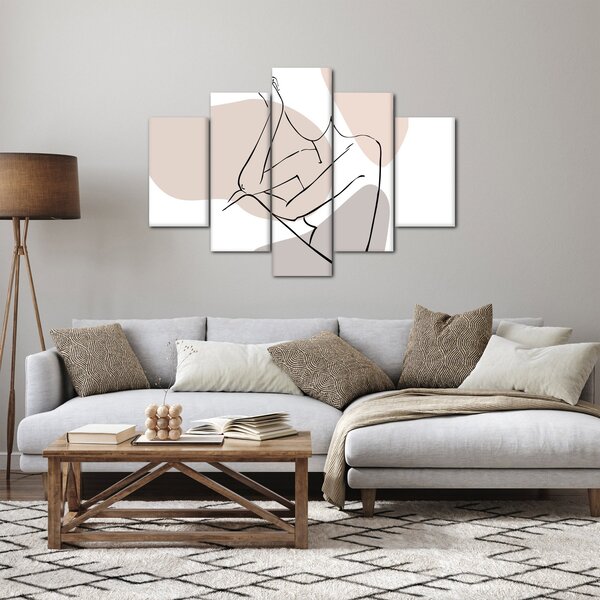 Kép - Női test vonal művészet N⁰1 (150x105 cm)