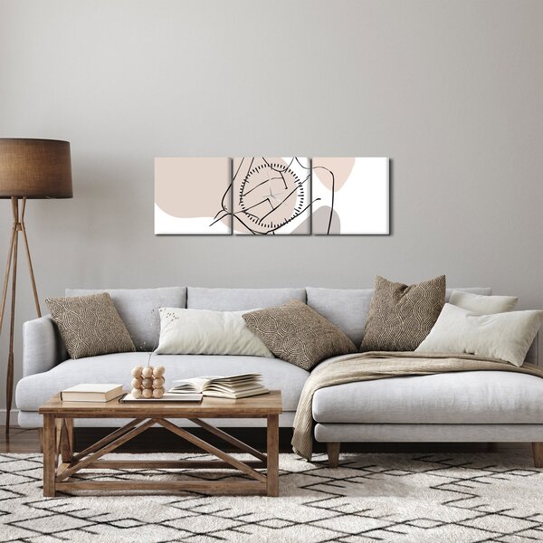 Kép - Női test vonal művészet N⁰1 (órával) (90x30 cm)