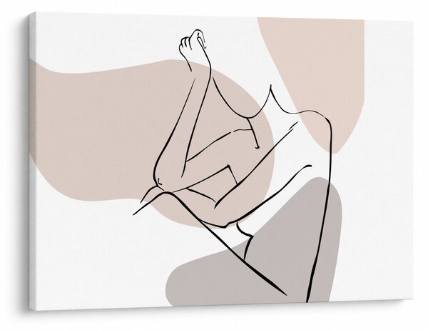 Kép - Női test vonal művészet N⁰1 (70x50 cm)