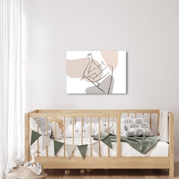 Kép - Női test vonal művészet N⁰1 (70x50 cm)