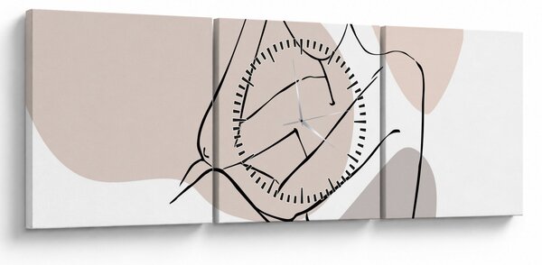 Kép - Női test vonal művészet N⁰1 (órával) (90x30 cm)
