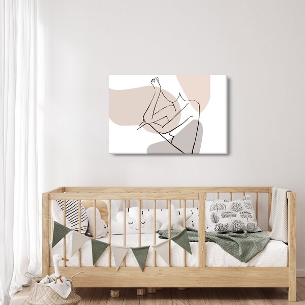 Kép - Női test vonal művészet N⁰1 (90x60 cm)