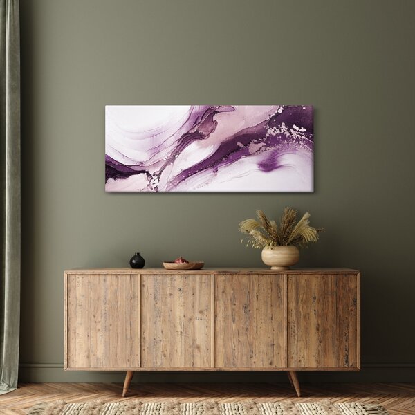 Kép - Lila folyadék művészet (120x50 cm)