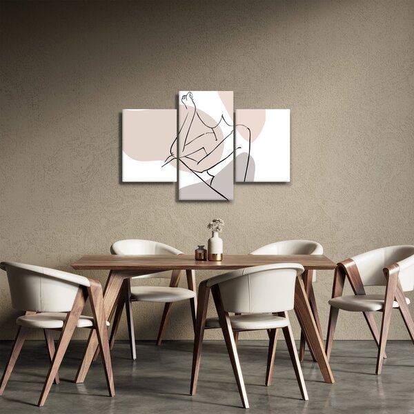 Kép - Női test vonal művészet N⁰1 (90x60 cm)