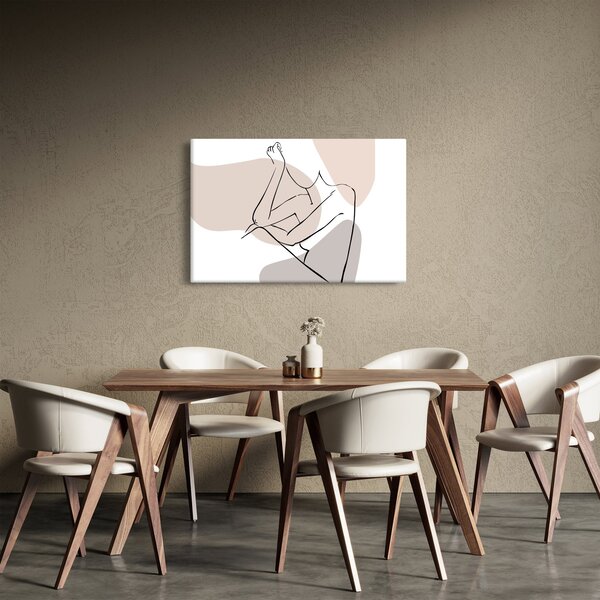 Kép - Női test vonal művészet N⁰1 (90x60 cm)