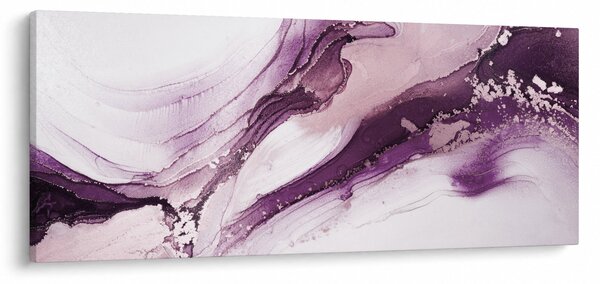 Kép - Lila folyadék művészet (120x50 cm)