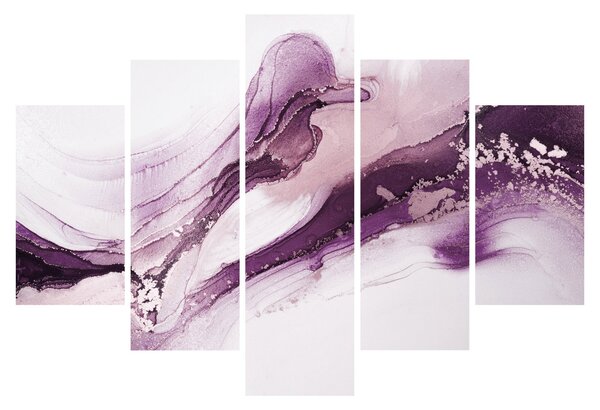 Kép - Lila folyadék művészet (150x105 cm)
