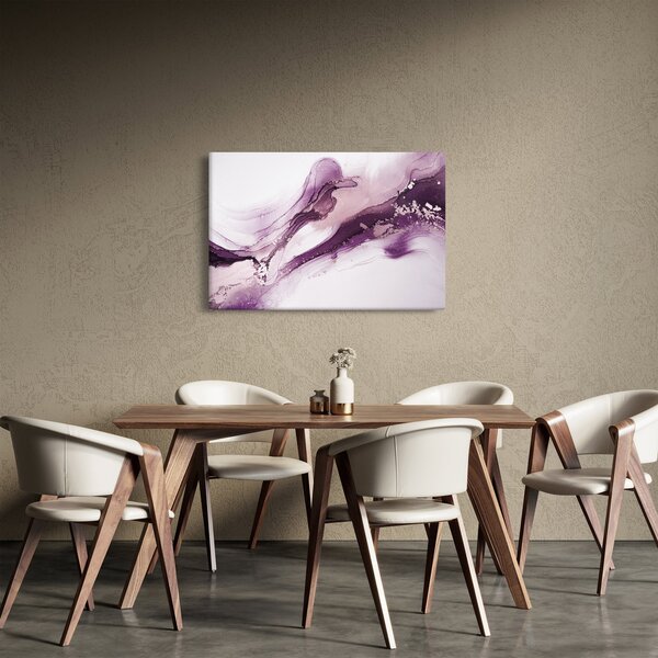 Kép - Lila folyadék művészet (90x60 cm)