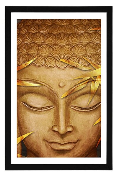 Poszter paszportuval mosolygó Buddha