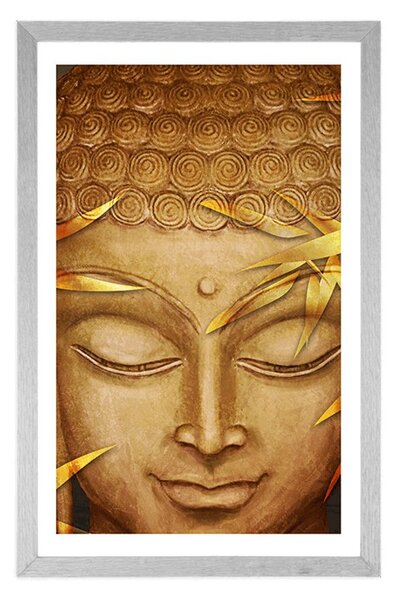 Poszter paszportuval mosolygó Buddha