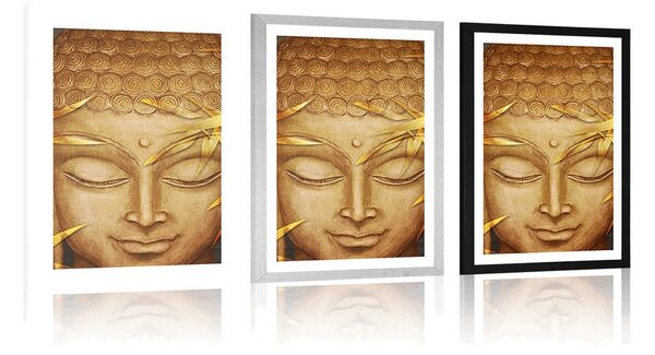 Poszter paszportuval mosolygó Buddha