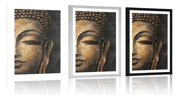Poszter paszportuval Buddha arc