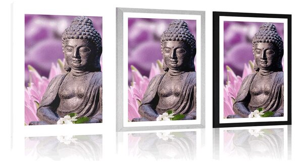 Poszter paszportuval békés Buddha