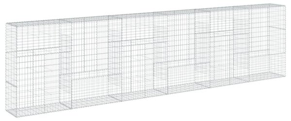 Horganyzott vas gabion kosár fedéllel 600 x 50 x 150 cm