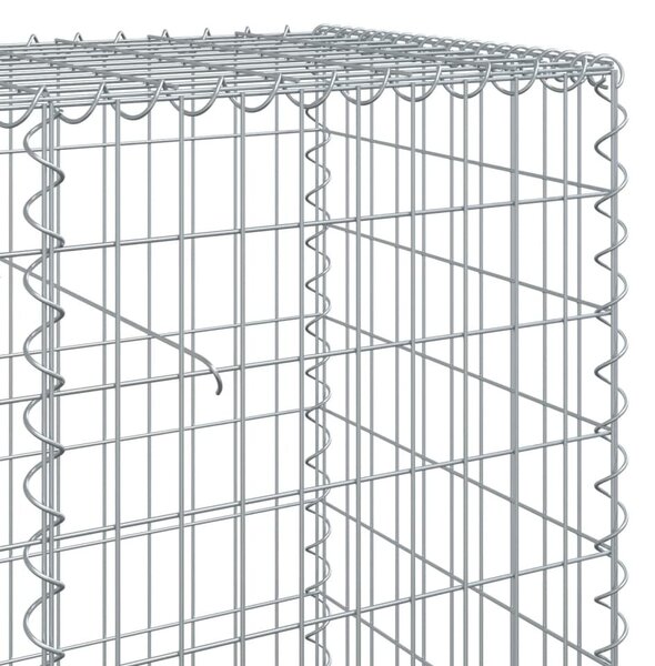 Horganyzott vas gabion kosár fedéllel 100 x 50 x 100 cm