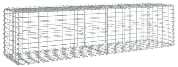Horganyzott vas gabion kosár fedéllel 200 x 50 x 50 cm