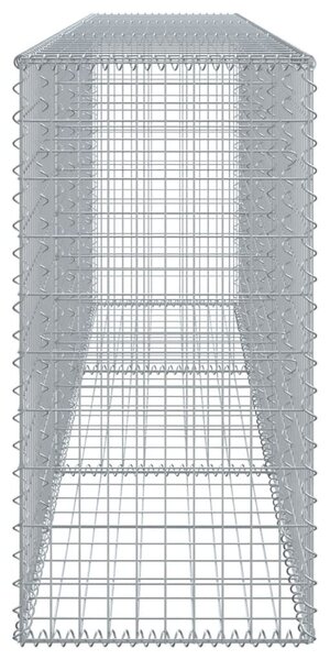 Horganyzott vas gabion kosár fedéllel 300 x 50 x 100 cm