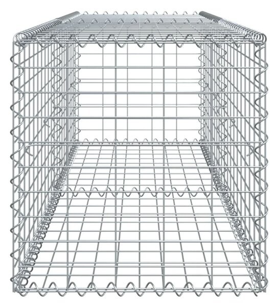 Horganyzott vas gabion kosár fedéllel 200 x 50 x 50 cm