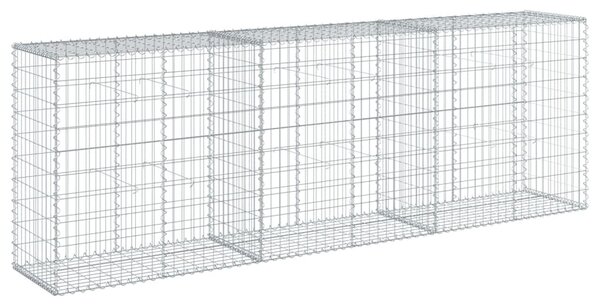 Horganyzott vas gabion kosár fedéllel 300 x 50 x 100 cm