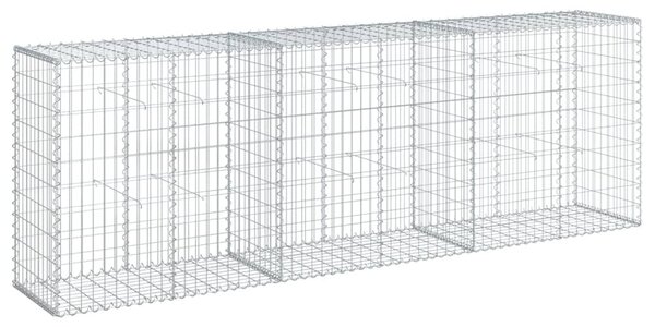 Horganyzott vas gabion kosár fedéllel 300 x 50 x 100 cm