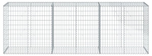 Horganyzott vas gabion kosár fedéllel 300 x 50 x 100 cm