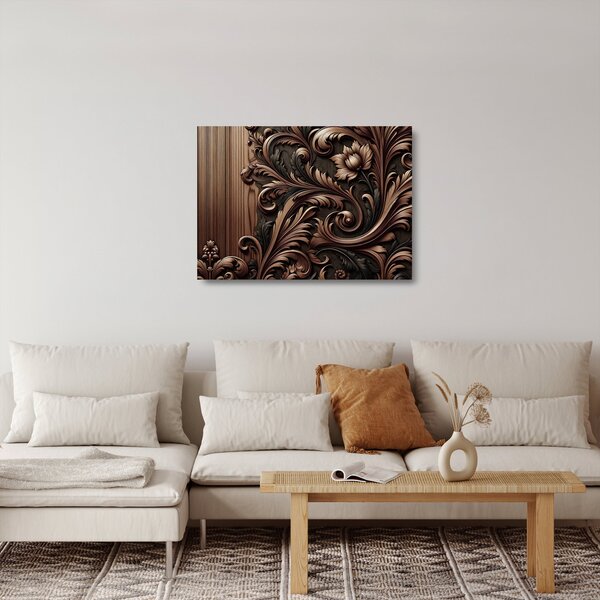 Üveg kép - Faminta minta (70x50 cm)