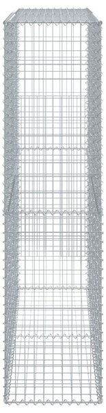 Horganyzott vas gabion kosár fedéllel 200 x 50 x 200 cm