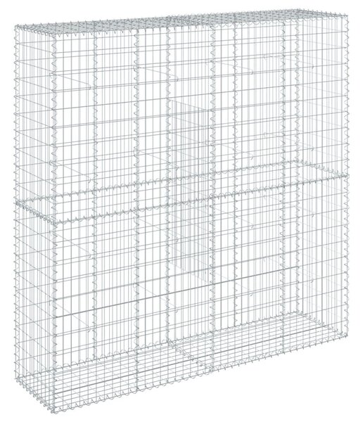 Horganyzott vas gabion kosár fedéllel 200 x 50 x 200 cm