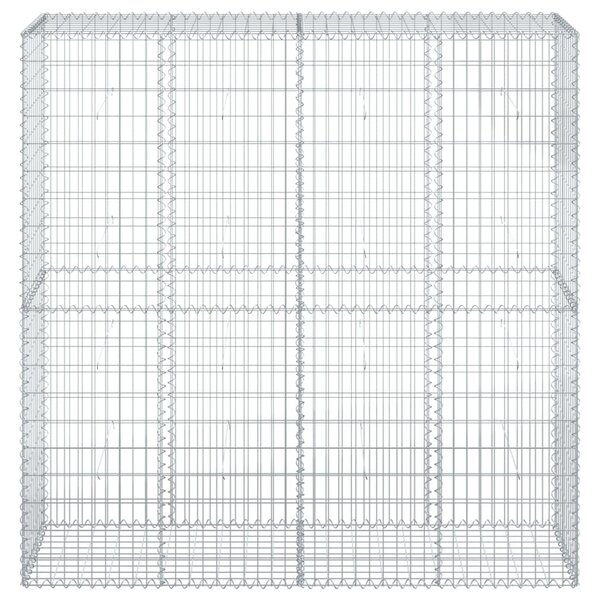 Horganyzott vas gabion kosár fedéllel 200 x 50 x 200 cm