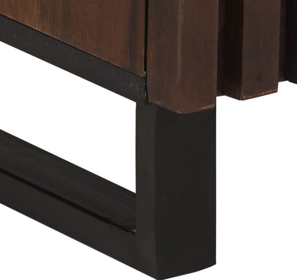 Barna tömör mangófa tálalószekrény 60 x 34 x 75 cm