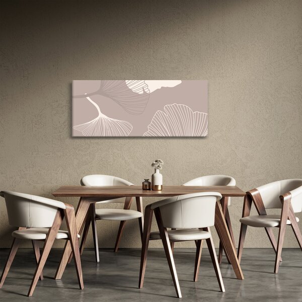 Kép - Bézs színű levelek N⁰1 (120x50 cm)