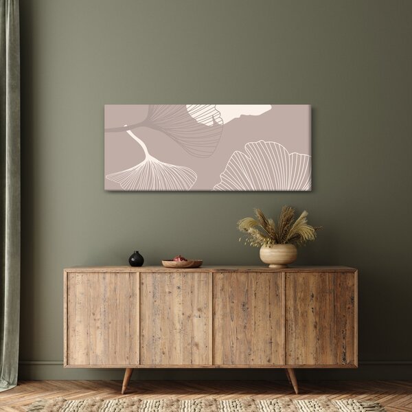 Kép - Bézs színű levelek N⁰1 (120x50 cm)