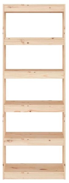 Fenyőfa Könyvespolc - Térelválasztó - 60x30x167,5cm