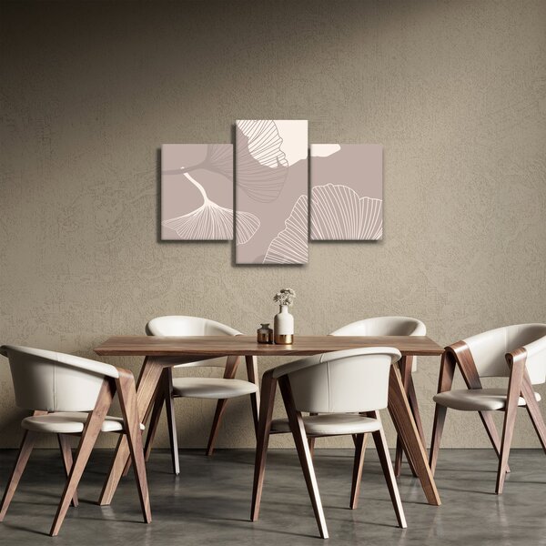 Kép - Bézs színű levelek N⁰1 (90x60 cm)