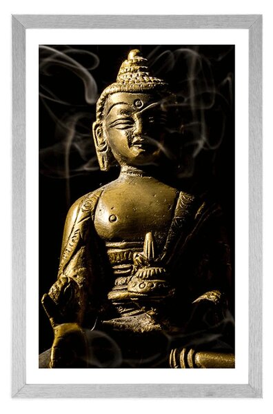 Poszter paszportuval Buddha szobor