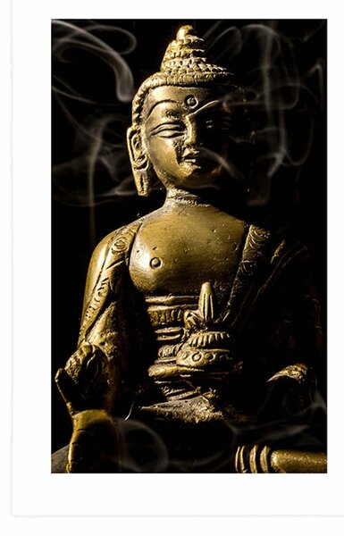 Poszter paszportuval Buddha szobor