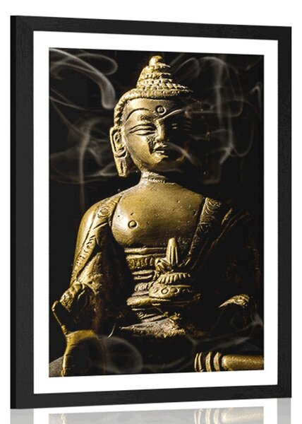 Poszter paszportuval Buddha szobor